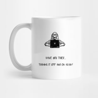 Troubleshooting Dog - Black Mug